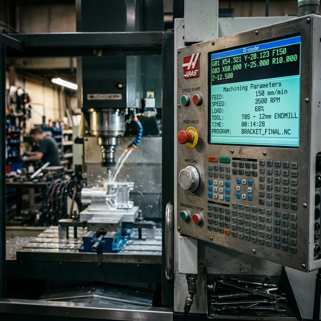 5 Eksen Hassas CNC Frezeleme Kontrol Paneli ve Operatör Ekranı
